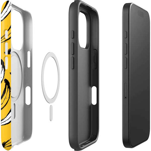 Bouffants and Broken Hearts Bananas iPhone 16 Pro Magsafe Impact Case